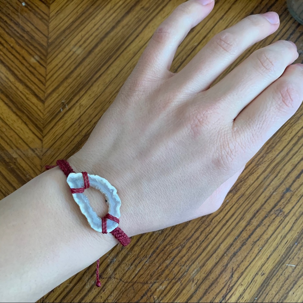 Red Choker Ceramic Statement Necklace Bracelet - image 3